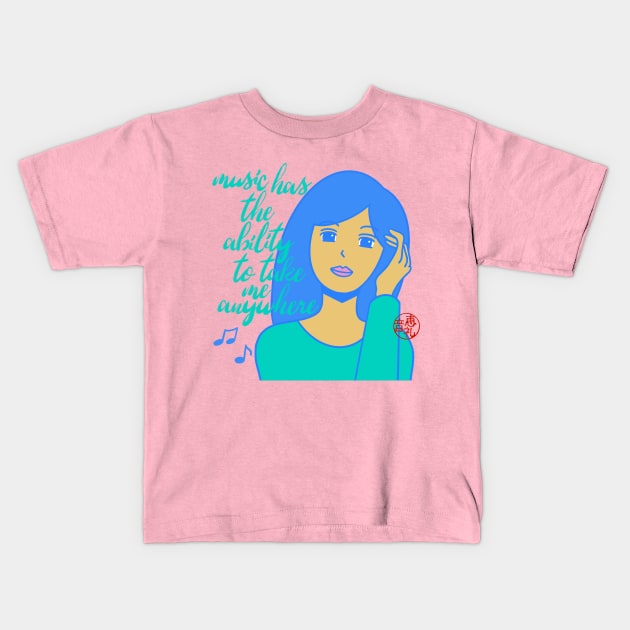 Music Kids T-Shirt by EV Visuals